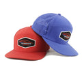 7 Panel Polyester Laser Cut Hole Perforated Snapback Hat Custom Embroidery Logo Cap