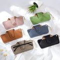 2024 New Arrival Sunglasses case Genuine Cowhide Leather Eyeglasses Cover Sleeve Holders Soft Eye Glass Leather case for Glasses