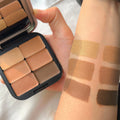 Waterproof Concealer Bulk for Dark Skin Custom logo Concealer Cream Palette 6 Colors Makeup Concealer