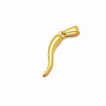 25mm Hot Sale Pepper Pendant Chili Stainless Steel High Polished Good Luck 3D 18k Gold Italian Horn Charm Pendant for Women 2024