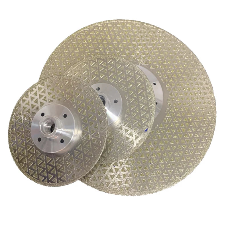 Double Side Laser Welded Ti-Coated Diamond Blade for Granite Marble Cutting & Grinding with Electroplated Circular Saw OEM DIY