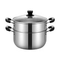 Stainless Steel Stock Pot Induction Multi-function Cooking Pots Steamer Pot