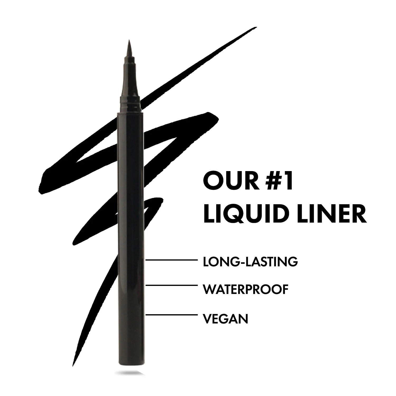 Vegan Makeup Private Label Matte Waterproof Black Pencil Liquid Eyeliner