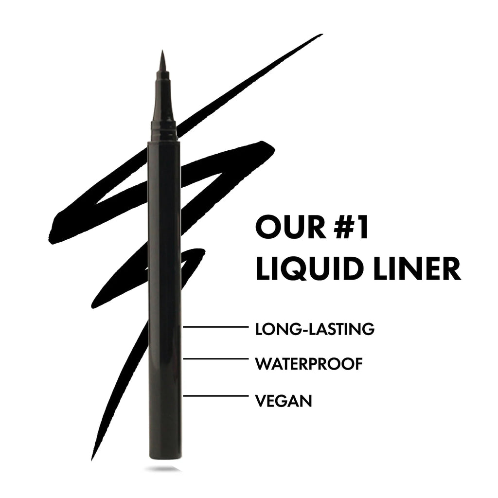 Vegan Makeup Private Label Matte Waterproof Black Pencil Liquid Eyeliner