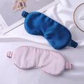 Custom Blackout Silk Eye Patch Blinder Set Eyemask Adjustable 100% Pure Mulberry Sleep Eye Masks