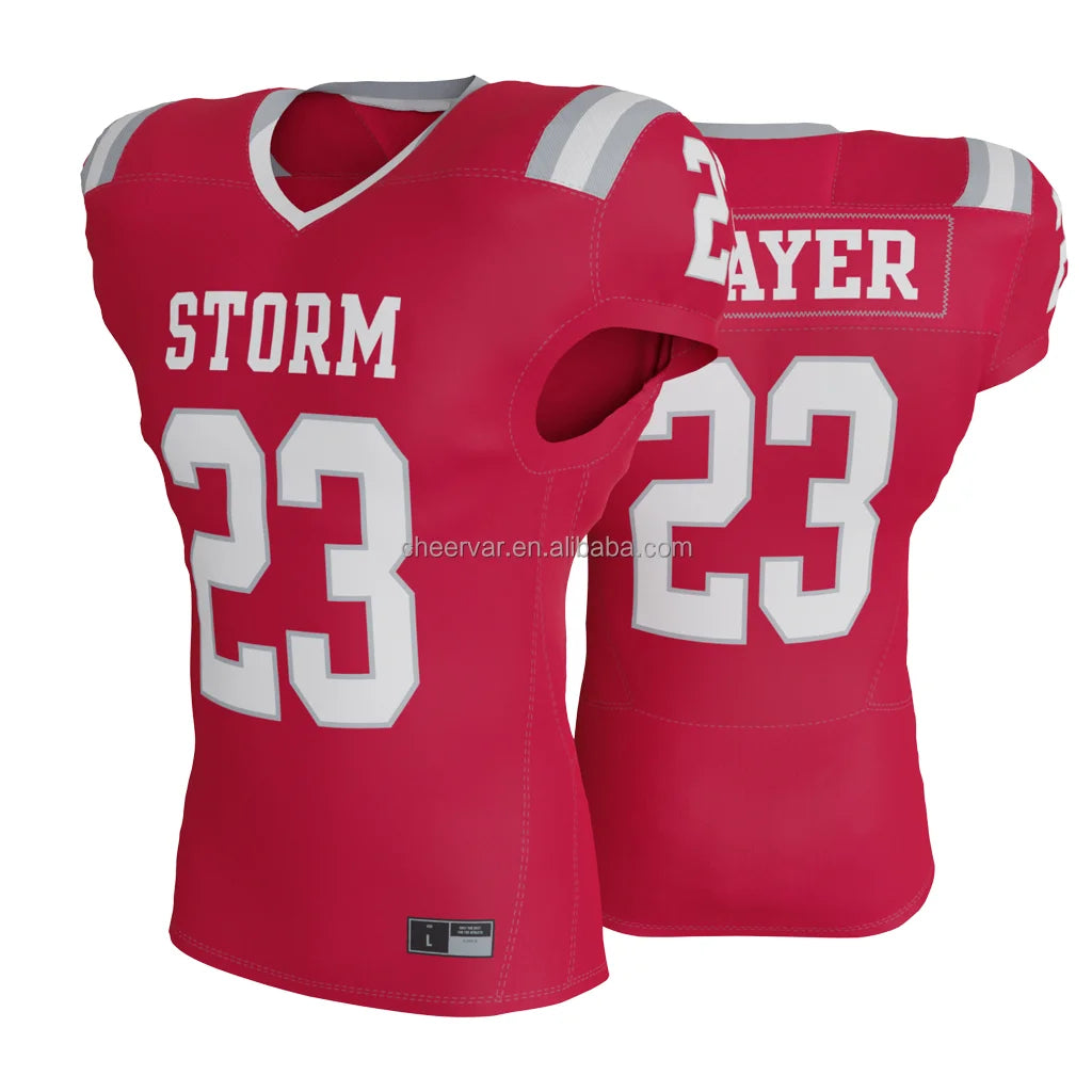 OEM Quick-Drying American Football Uniform with Sublimated Custom Design & Size 100% Polyester Mesh Side Panels