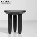 WISEMAX FURNITURE Hot Selling Small Wooden Round Coffee Table Home Living Room Cafe End Table Sofa Elegant Side Table