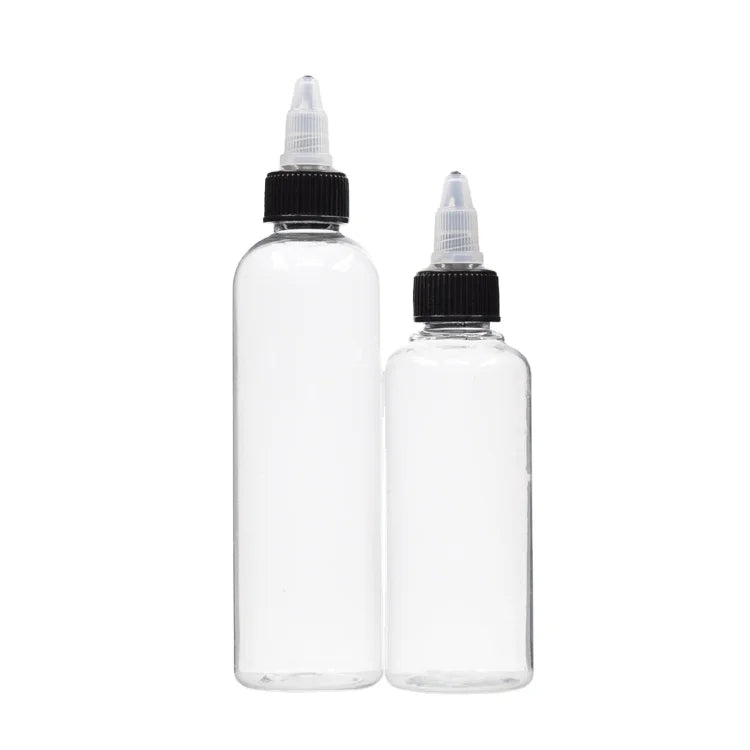 PET 2 Oz 60ml 4 Oz 120ml Glue Applicator Needle Squeeze Bottle with Silk Printing Twist Cap for DIY Craft Painting