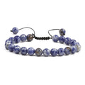 G2512 Wholesale Abalorios Para Pulseras 8MM Hand Woven Adjustable 8MM Crystal Natural Stone Beaded Jewelry Bracelets & Bangles
