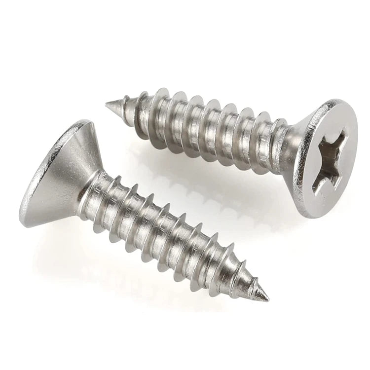 M2 M2.5 M3 M3.5 M4 M4.2 M4.8 M5 Stainless Steel 304 Wood Countersunk Flat Head Self Tapping Screw