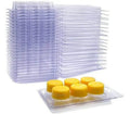 HY 6 Cavity Clear Plastic Cube Tray for Wickless Wax Melt Candles