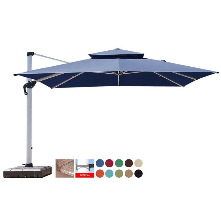 Super Large Double-top Waterproof Lightweight Anti-UV Outdoor for Patio Umbrellas for Market/Villa/Courtyard/Stadium