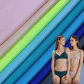 China Microfiber Fabric Wholesale Soft Breathable High Stretch Weft Knitted Plain Lightweight 86% Nylon 14% Spandex Lingerie