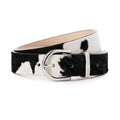 New Fashion Alloy Pin Buckle Women Men Unisex Horsehair Belt Custom Genuine Leather Designer Belts
