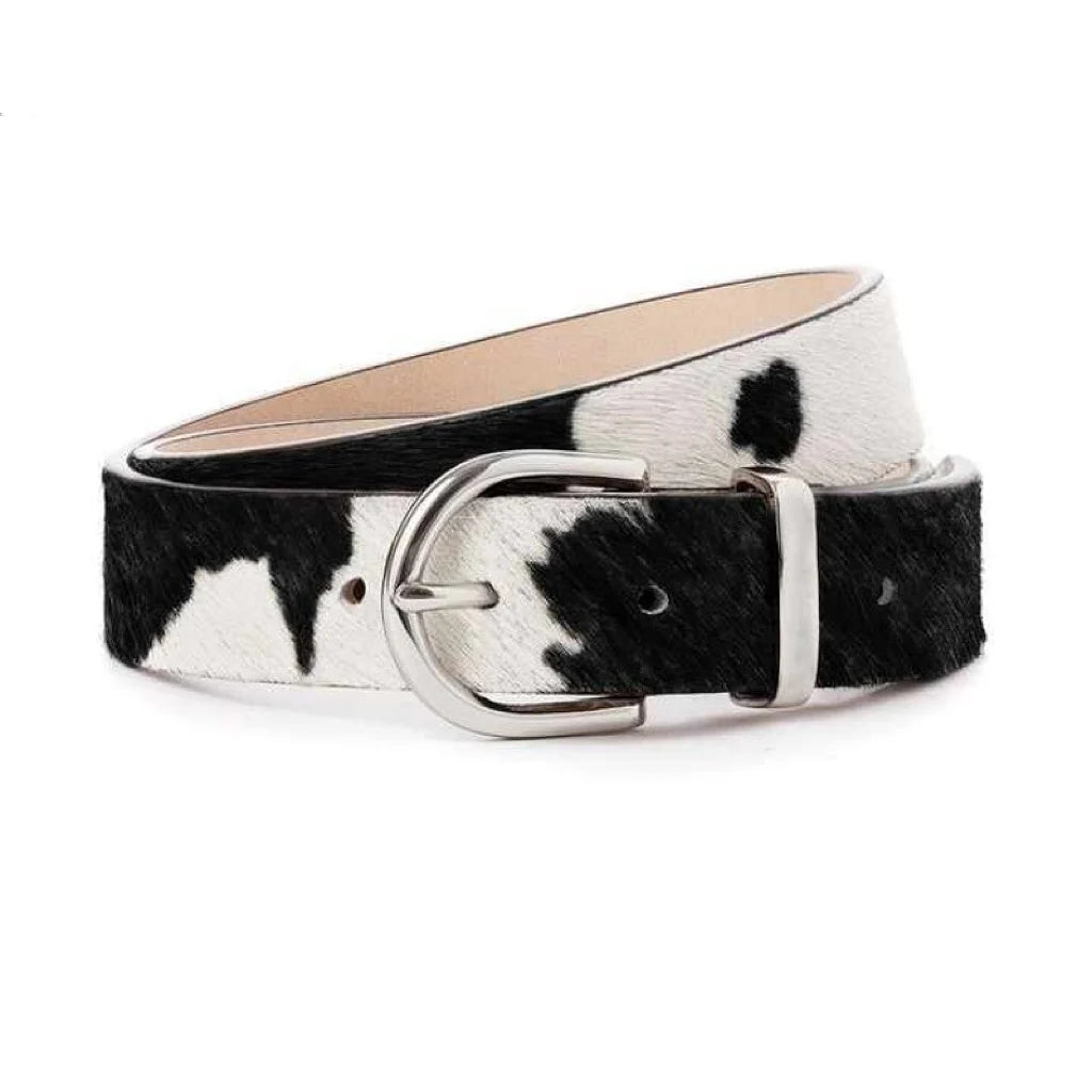 New Fashion Alloy Pin Buckle Women Men Unisex Horsehair Belt Custom Genuine Leather Designer Belts