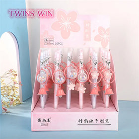 Cherry Blossom Pendant Mechanical Pencil 2B Student Activities Children Cute Cartoon 0.5 Automatic Pen Press Pen 488