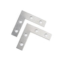 Iron Reinforcement Corner Plates Flat Brackets Photo Frame Hardware Accessories 38x38mm Nickeled Plated for Framing