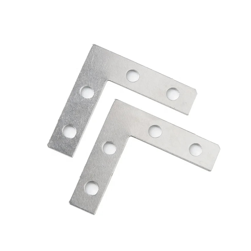 Iron Reinforcement Corner Plates Flat Brackets Photo Frame Hardware Accessories 38x38mm Nickeled Plated for Framing