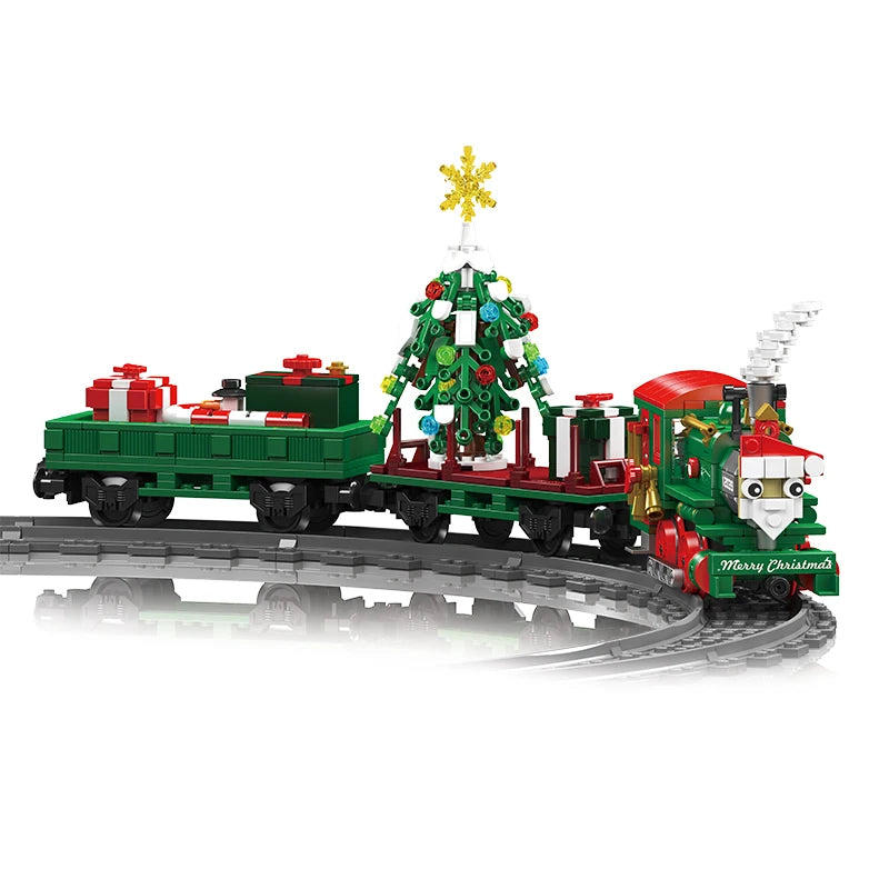 For Mould King 12039 Christmas Edition Truck Model ESUKG230 for Diesel Electric Power Building Block Toys Christmas Gifts