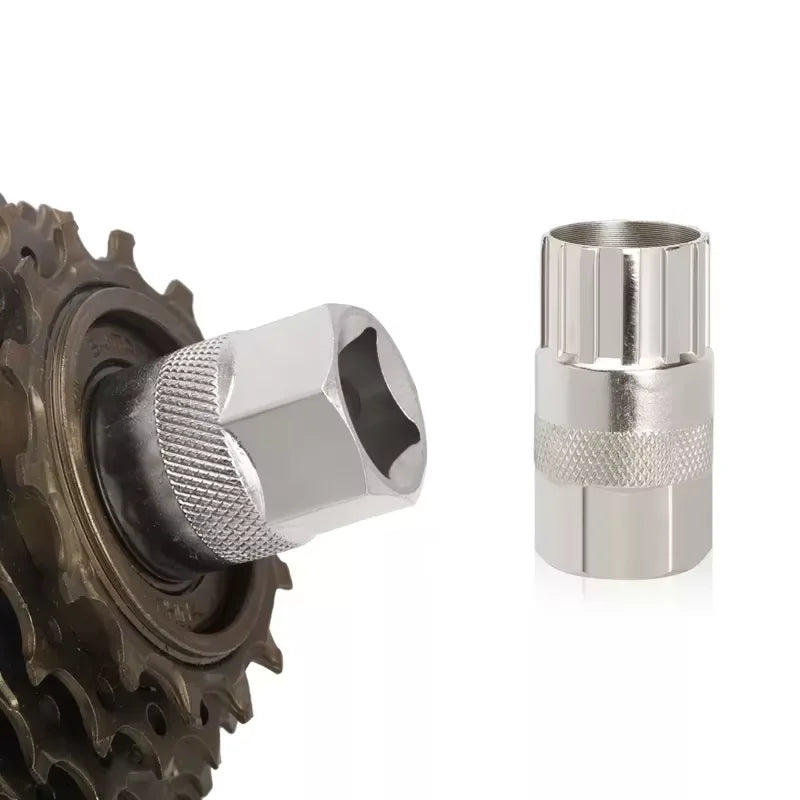 RIDERACE Bicycle Freewheel Sprocket Removal Repair Tool for 6/7/8/9/10/11S Road Bike Rear Hub Cog Flywheel Overhaul Extractor