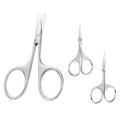 Multifunctional Stainless Steel Round Tip Small Nose Hair Facial Beard Mustache Trimming Eye Brow Scissors for Makeup Salons