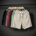 Clearance Sales Clothing Manufacturers Custom Hot Sells Summer Men Plus Size Cotton Linen Elastic Waist Shorts