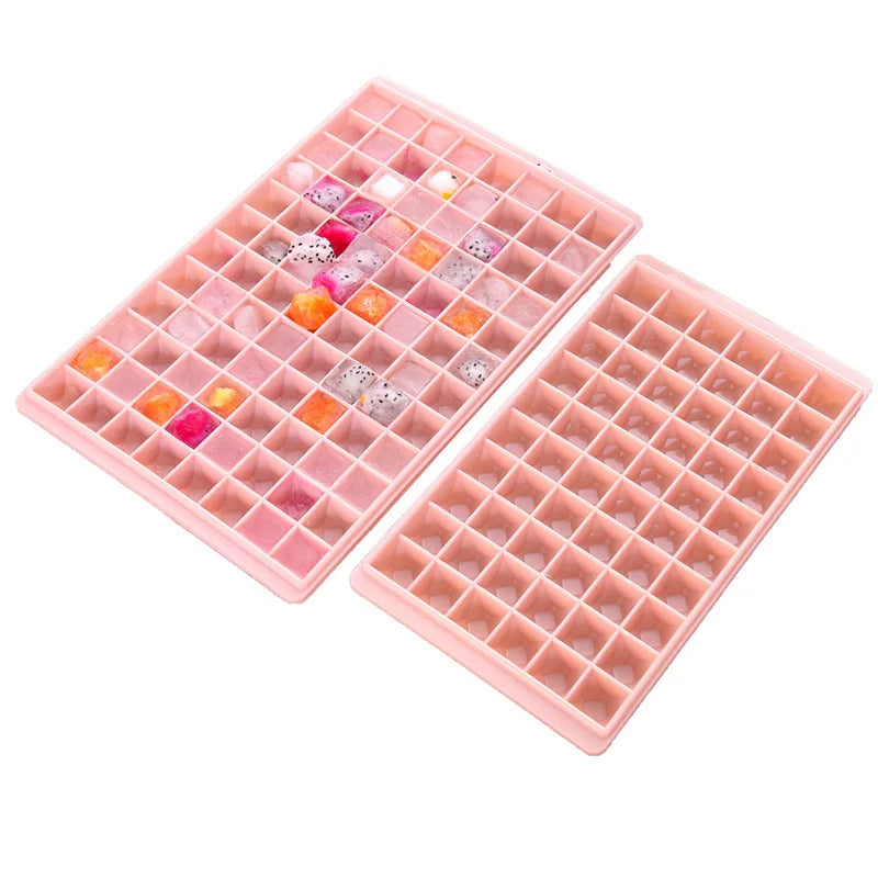 Custom 3D Mini Cube Silicone Ice Mold Food Grade Ball Ice Cube Tray and Scoop Free Sample for Beer and Ice Cream