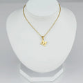 Hot Selling Fashion Exquisite Small Letter Necklace 18K Gold Stainless Steel Mini Letter Necklace to My Daughter