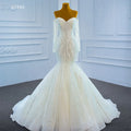 Jancember RSM67242 White Wedding Gowns Dress Bridal Mermaid Wedding Dress