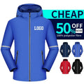 Custom Company Logo Eco-Friendly Windproof Hiking Coat Hooded Outdoor Waterproof Polar Fleece Softshell Men Winter Uniform