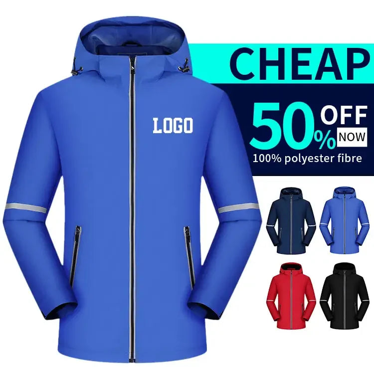 Custom Company Logo Eco-Friendly Windproof Hiking Coat Hooded Outdoor Waterproof Polar Fleece Softshell Men Winter Uniform