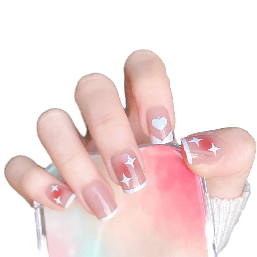 HZ Believe Nail Tips Hot Sale USA Salons' Favorite OEM Size Logo Artificial Fingernail Extensions Promotional Party Supplies