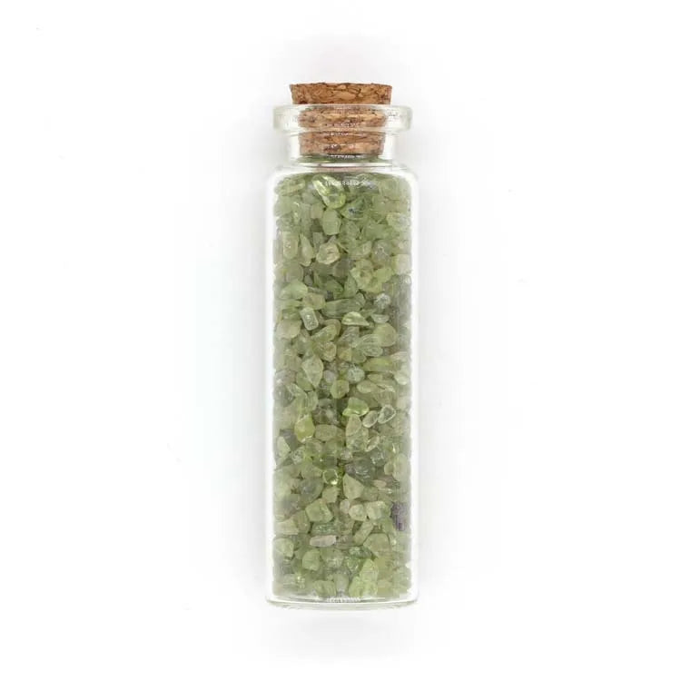 Diy Crystal Gemstone Perfume Bottle Glass Essential Oil Gemstone Olivine Roller Ball Bottle Semiprecious Stone Crafts