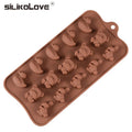Reusable Nonstick Food Grade Bear Shaped Rabbit Shaped Duck Shaped Silicone Chocolate Mold
