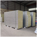 Fireproof Rock Wool Roof Sandwich Panel Price Container Rock Wool Sandwich Panel 50mm Blue Sandwich Panel Wall&Roof
