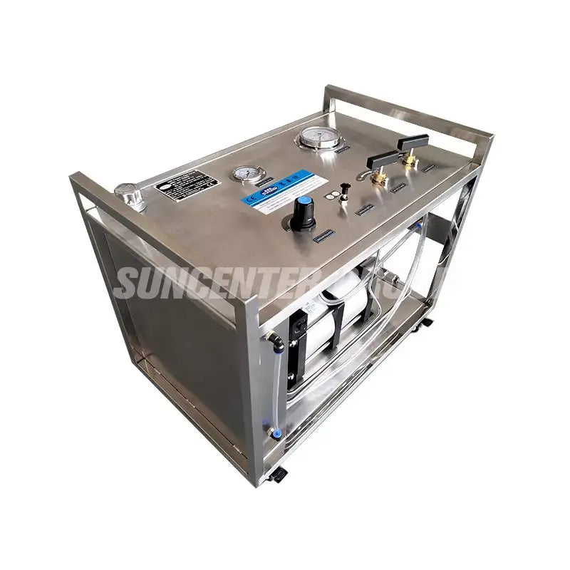 High Pressure Pneumatic Driven Piston Pump Liquid Booster System High Efficiency for Automotive Industry Hydrostatic Pressure