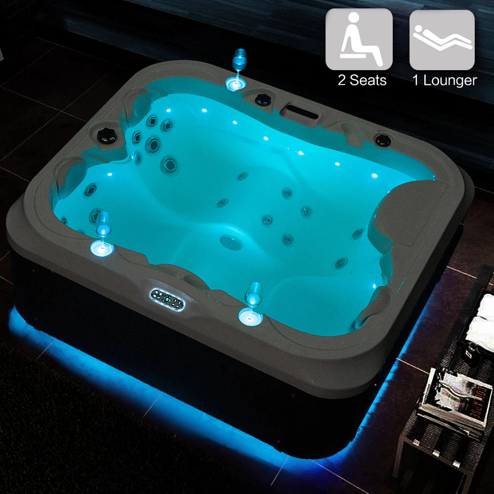 Hot Tub Supplier 3 Personnes Garden whirlpool Spa Best-selling Outdoor whirlpool Massage Bathtub/family Hot Tub