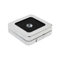 DK21664 Wholesale Price Top Quality GemTrue Brand Metal Gem Display Box With Reversible Black and White Cushion