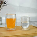 Creative Drop Coffee Milk Cup High Borosilicate Glass Water Cup Glass  Double Wall Cup