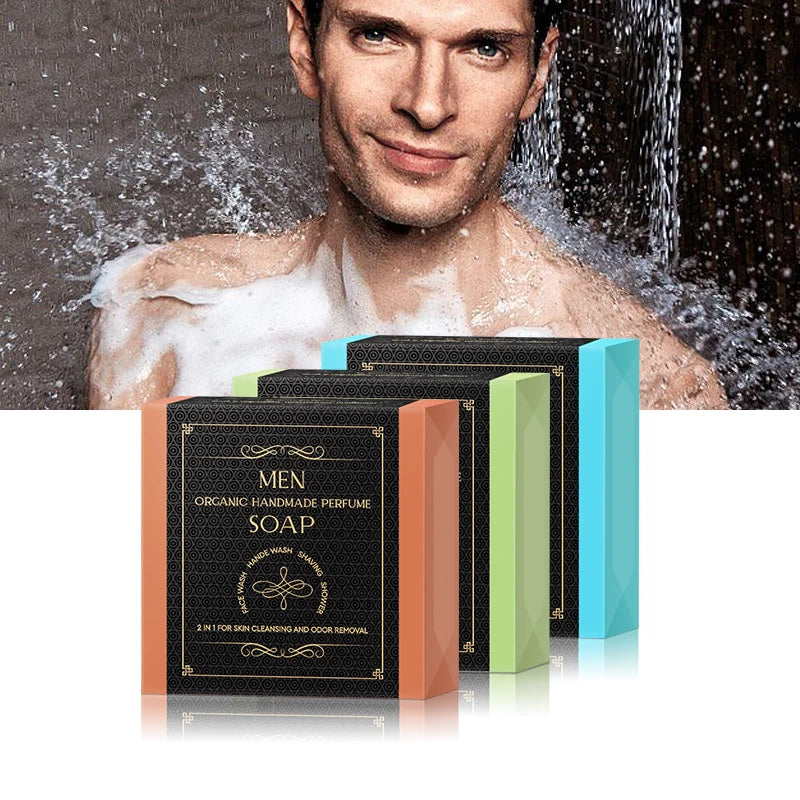 Men Care Clean Hydrate Mens Skin Natural Essential Oil Facial Soap for Sensitive Skin Men