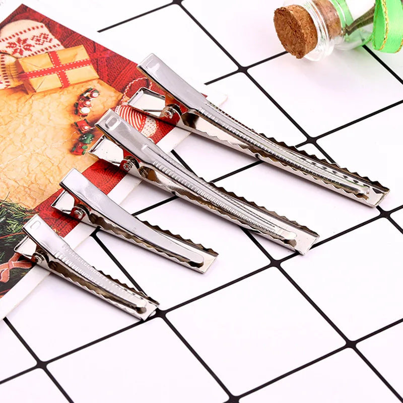 Flat Alligator Hair Clips Metal