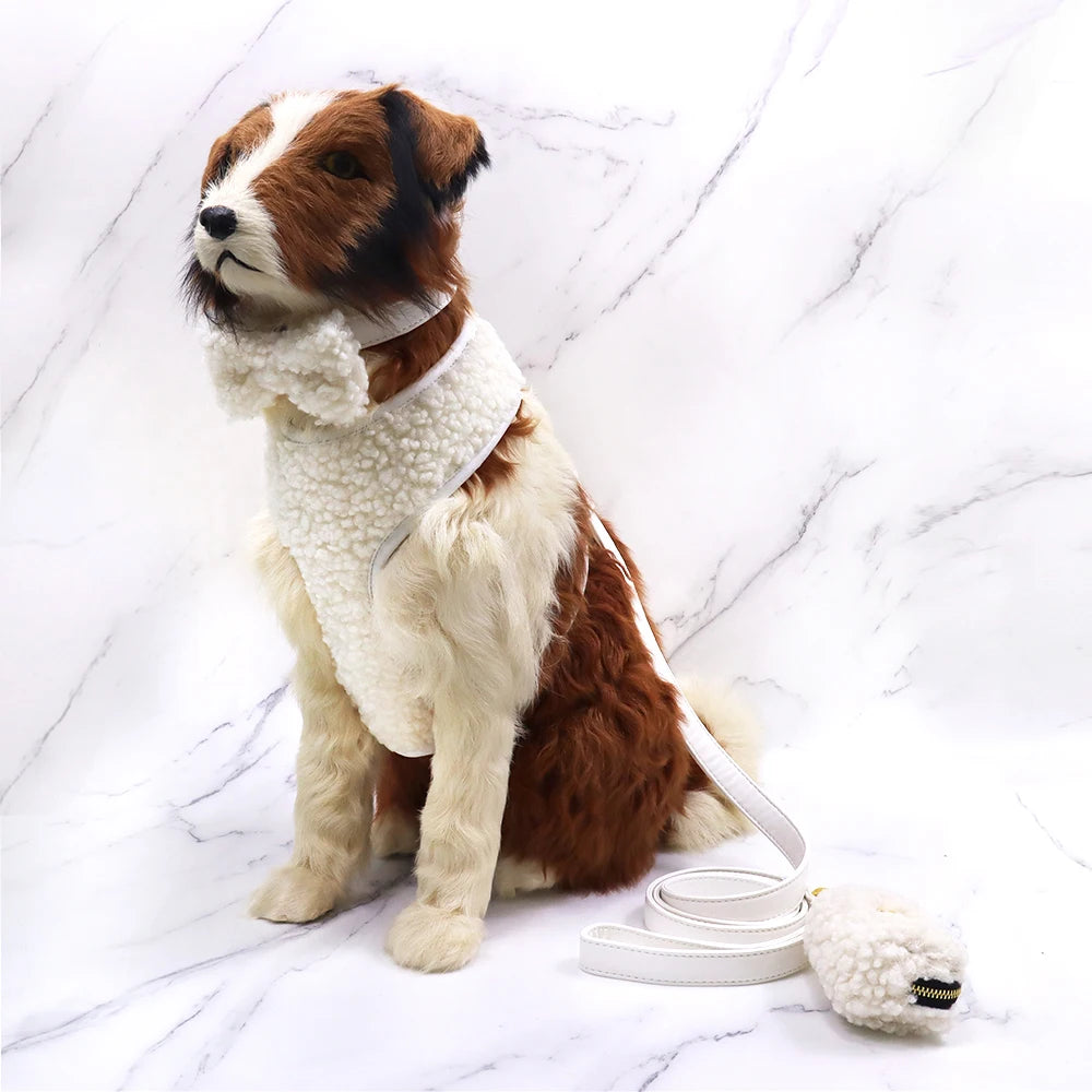 2024 Manufacturers UK Adjustable Luxury Teddy Dog Harness Custom Designer Puppy Wholesale Pet Harness Set Winter Dog Harness