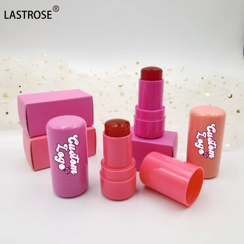 Pigment Long Lasting Cruelty Free Vegan Private Label Tinted Moisture Stick Tint Lip Cheek Blush Makeup Waterproof Blush Stick