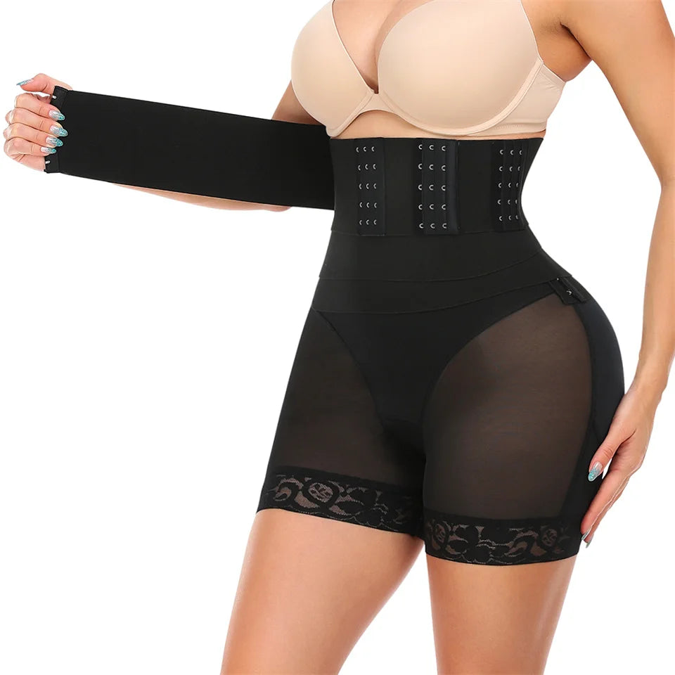 Body Shaper for Women Control Panties With Tummy Wrap Belt Fajas Moldeadoras Sin Costuras Sculpt Touch Waist Trainer