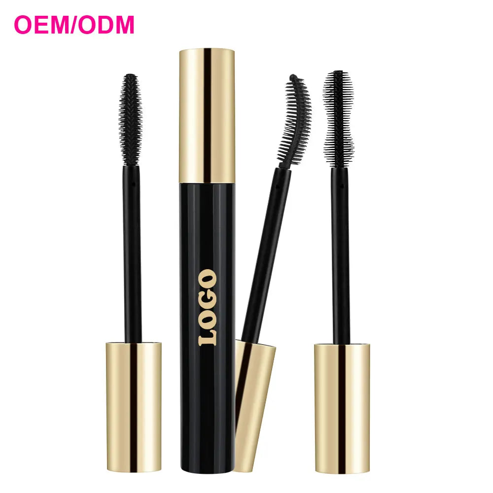 OCHAIN Custom Your Brand  Long Lasting  Waterproof  Black Golde Cap Private Label Cosmetics Mascara for Eyelashes