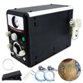 Pneumatic Jewelry Engraver Machine 110V/220V Hand 400-8000 RPM Graver Handpiece Double-Head Micro for Permanent Jewelry Machine