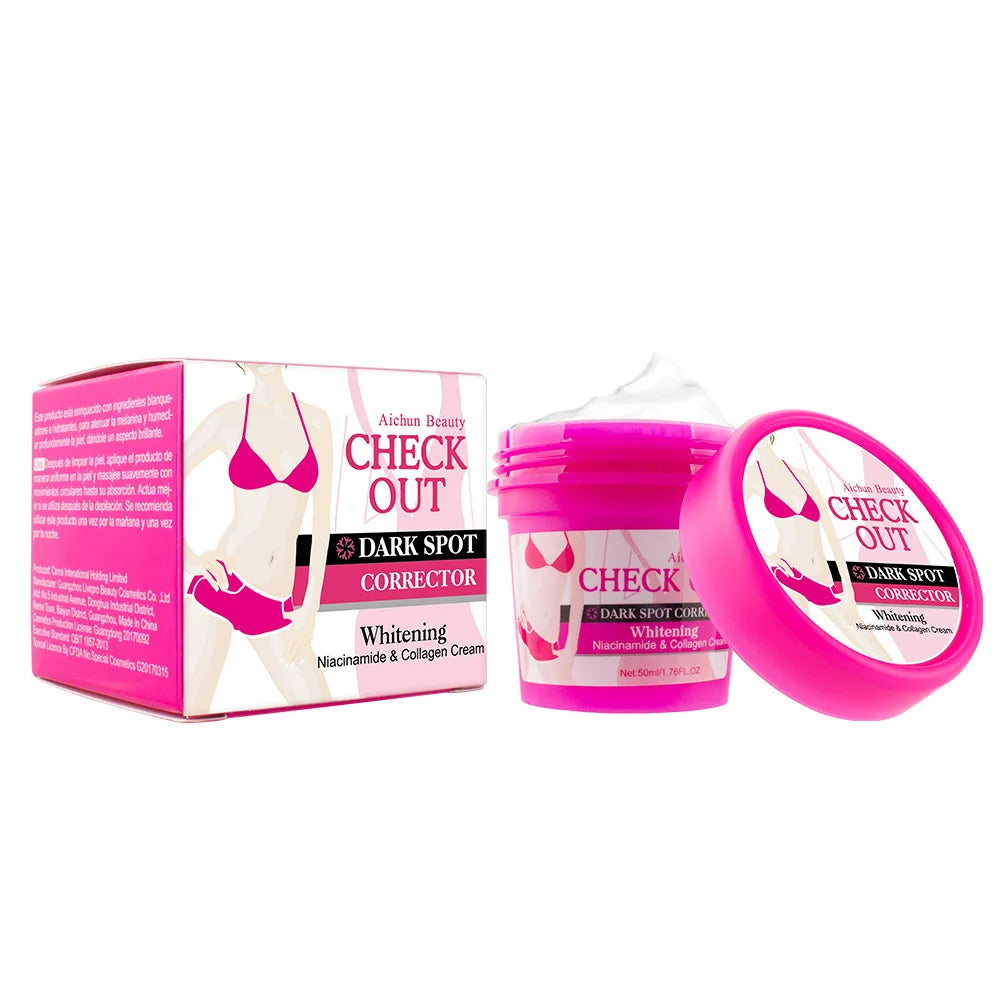 Private Label Natural OEM 50g Body Skin Whitening Cream Organic Korean Women Underarm Whitening Cream