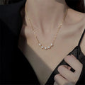 Collar De 2022 New Vintage Pearl Necklace Female Chain Pendant Fashion Jewelry Choker Clavicle Necklace