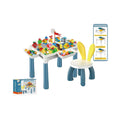 New Design Kids Learning Playing Table with Chair Set 82PCS Plastic Toy Building Blocks Educational Toys for Children