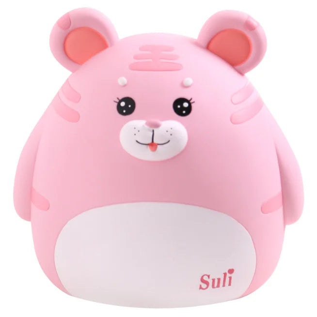 Large-capacity Anti-fall Piggy Bank for the Year of the Tiger Creative Enamelling Handicrafts Children's Gift Piggy Bank